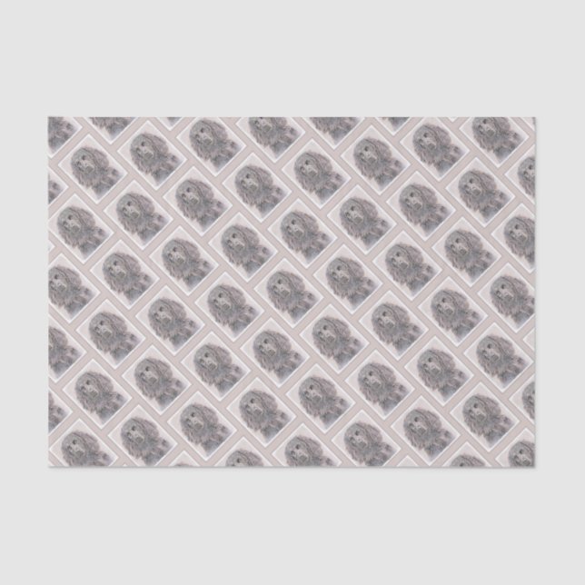 Boykin Spanischmalerei - Niedliche Original Dog Ar Seidenpapier (Vorderseite)