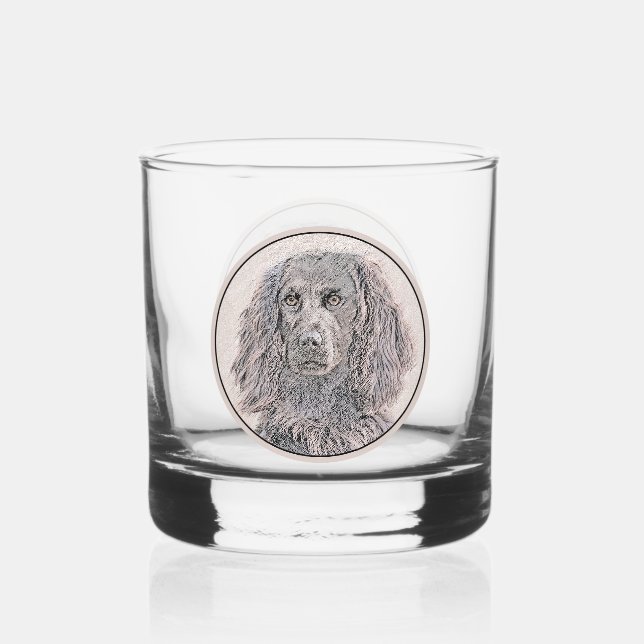 Boykin Spanischmalerei - Niedliche Original Dog Ar Whiskyglas (Vorderseite)