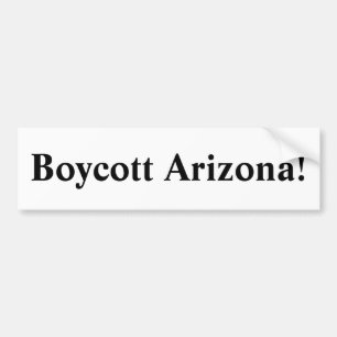 Boykott Arizona! Autoaufkleber