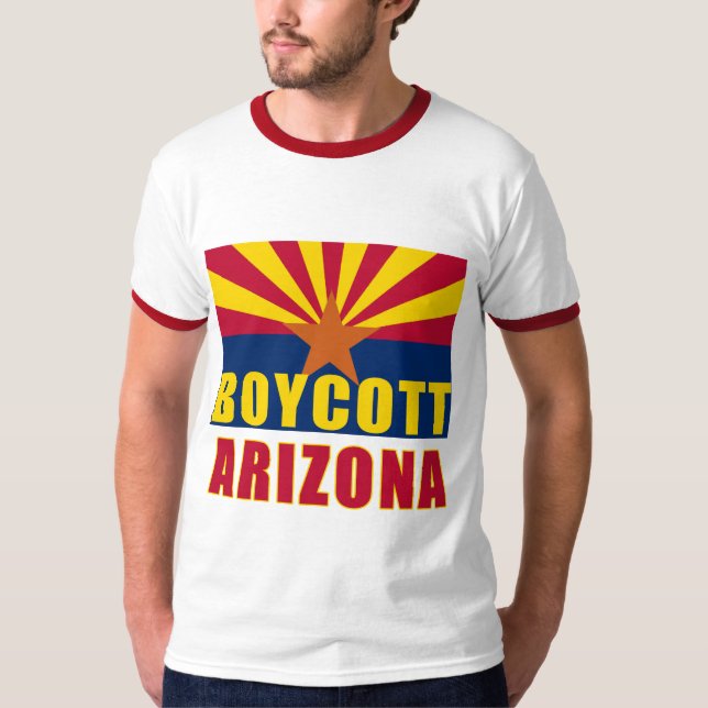 BOYKOTT-ARIZONA-T-Shirts, Knöpfe, Kapuzenpullis T-Shirt (Vorderseite)