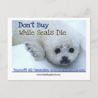 Boykott Kanada Postkarte