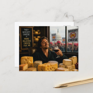 Boykott-Käse Lasst Mehr Für Mich Postkarte