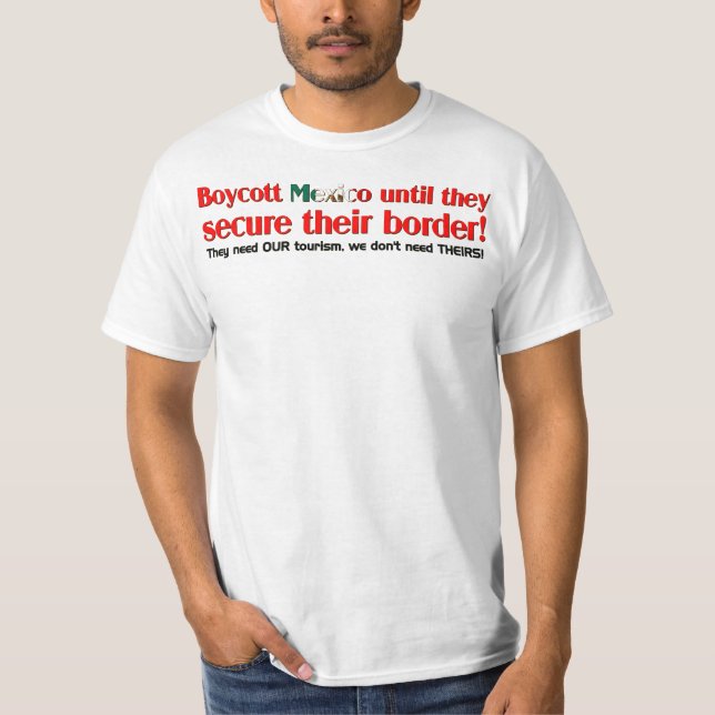 Boykott Mexiko T-Shirt (Vorderseite)