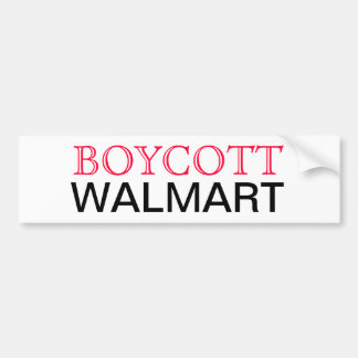 Boykott Walmart Autoaufkleber