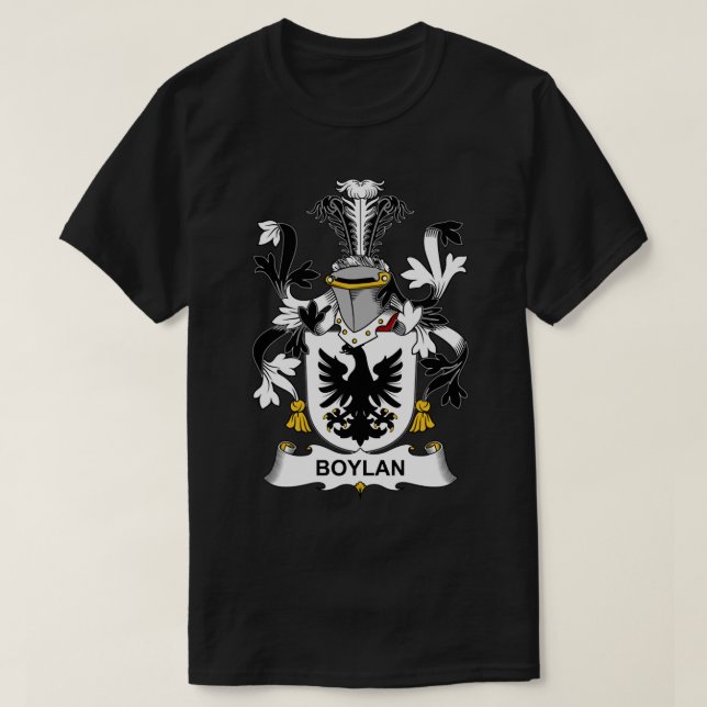Boylan Coat of Arms Familienwappen Sweat T-Shirt (Design vorne)