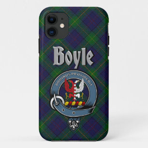 Boyle Clan Abzeichen & Tartan Phone Case