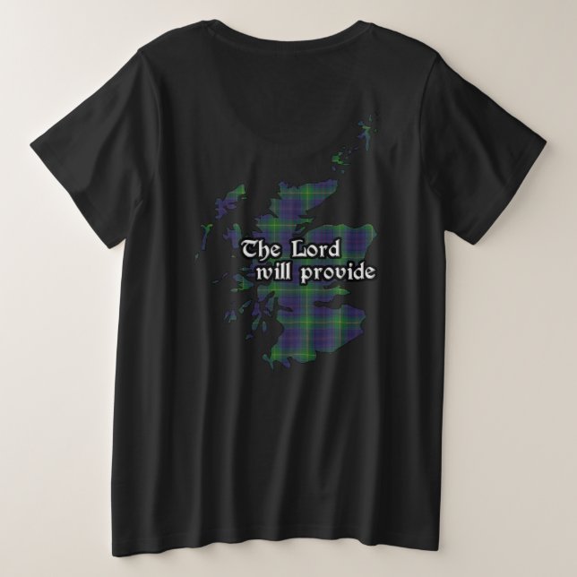 Boyle Clan Abzeichen und Tartan Women Große Größe T-Shirt (Design Rückseite)