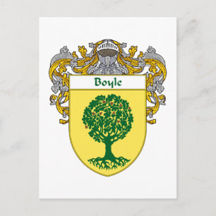 Boyle Coat of Arms (Mantled) Postkarte