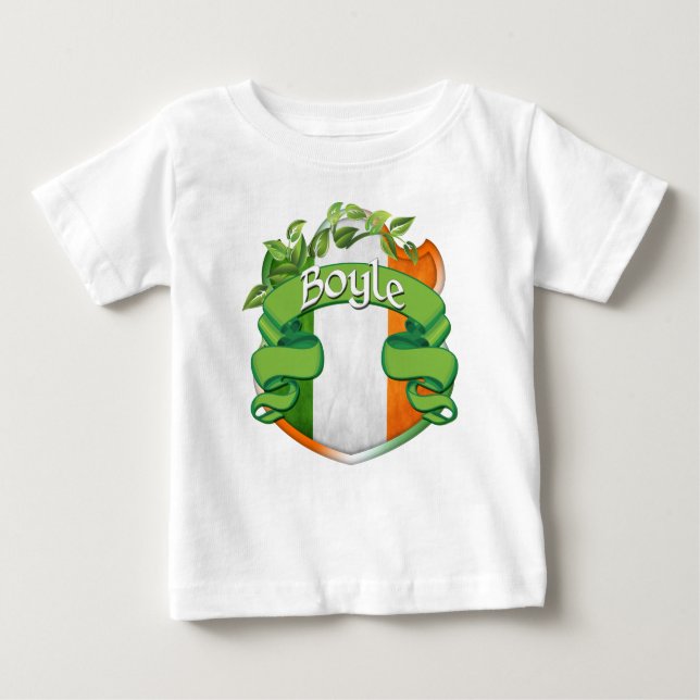 Boyle Irish Shield Baby T-shirt (Vorderseite)