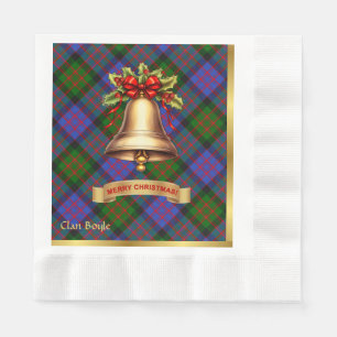 Boyle Personalisiert Tartan Christmas Serviette