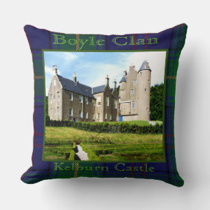 Boyle Scottish Clans Kelburn Castle Foto Tartan Kissen