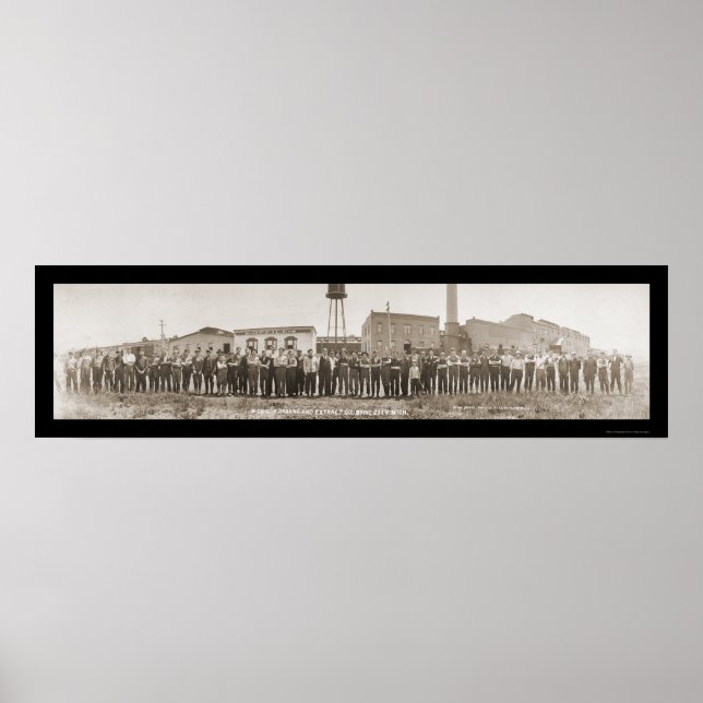 Boyne City, MI Tanning Foto 1913 Poster (Vorne)