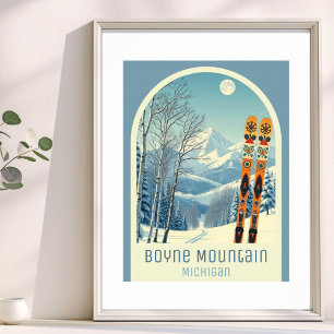Boyne Mountain Michigan Skigebiet Poster