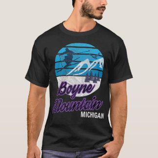 Boyne Mountain Michigan USA Ski Resort Snowboardin T-Shirt