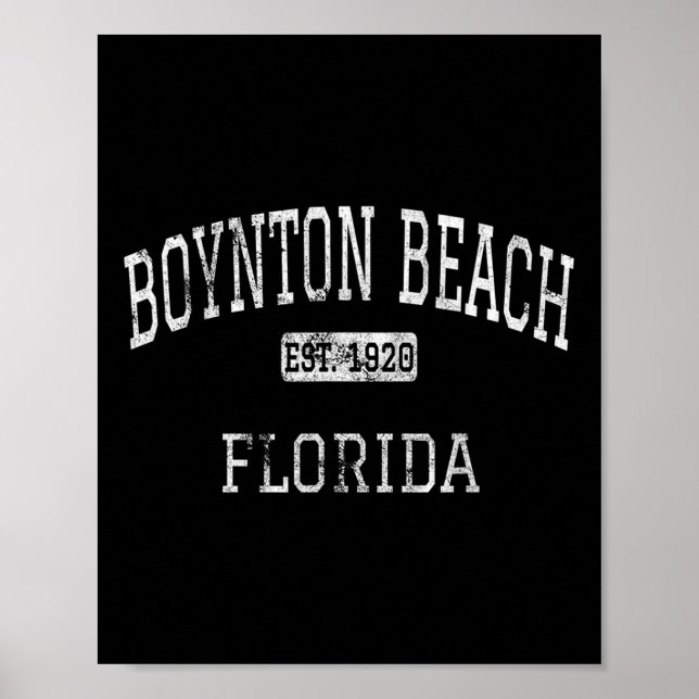 Boynton Beach Florida Fl Vintag Poster (Vorne)