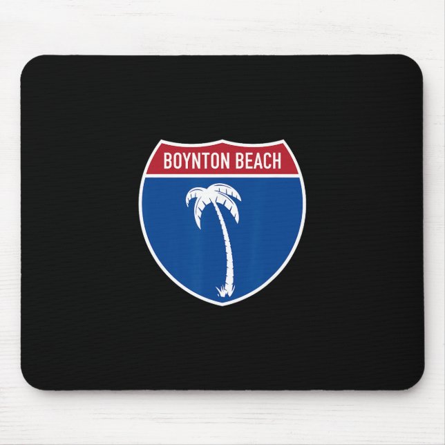 Boynton Beach Florida Interstate Highway Urlaub  Mousepad (Vorne)
