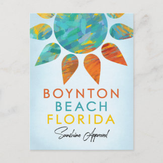 Boynton Beach Florida Sunshine Postkarte