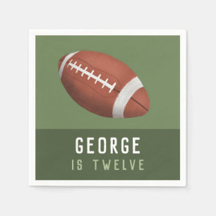 Boys American Football Kindergeburtstag Serviette
