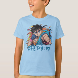 Boys Anime Quote Grafischer T - Shirt