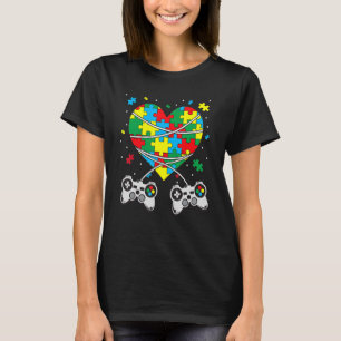 Boys Autism Gift Game Autismus Aufklärung Monat Ta T-Shirt