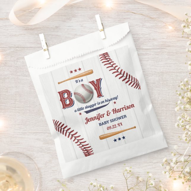 Boys Baseball Baby Dusche Geschenktütchen (Ausgeschnitten)