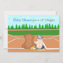 Boys Baseball-Baby-Dusche lädt ein