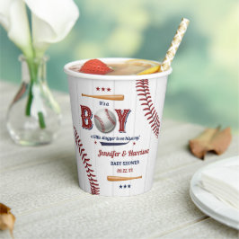 Boys Baseball Baby Dusche Pappbecher