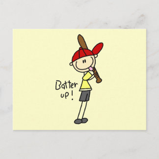 Boys Baseball Batter Up Tshirts und Geschenke Postkarte
