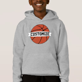 Boys Basketball Custom Team Player Name & Nummer Hoodie