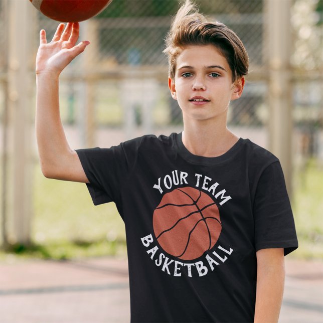 Boys Basketball Team, Spielername und Jersey Numme T-Shirt (Von Creator hochgeladen)