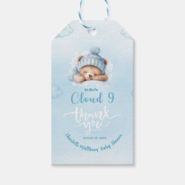 Boys Bear Bear Cloud Nine 9 Babydusche Geschenkanhänger