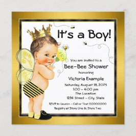 Boys Bee Baby Dusche Einladung