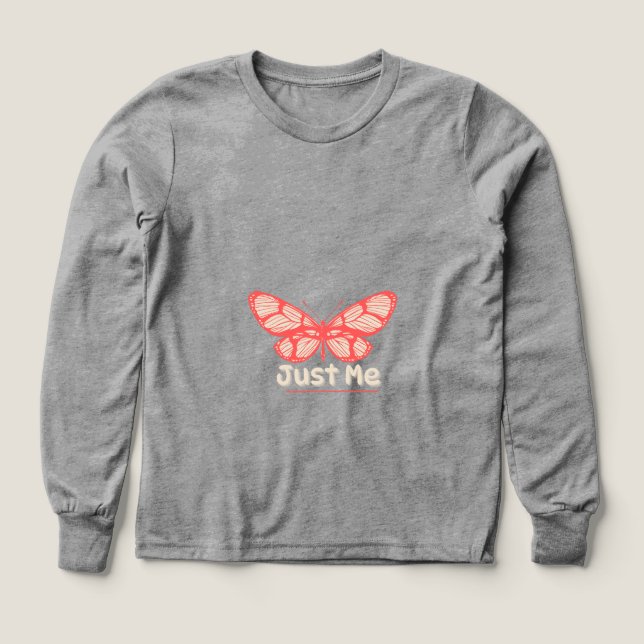 Boys Bella+Leinwand Tri-Mix Langschläfer Shirt (Design Vorderseite)