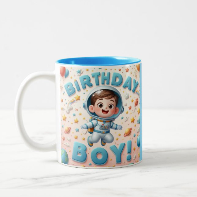 Boy's birthday Mug Zweifarbige Tasse (Links)