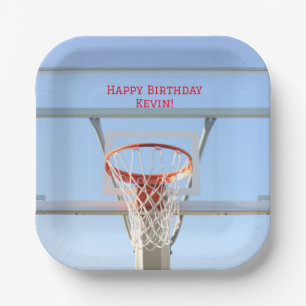 Boys Birthday Party Basketball Pappteller
