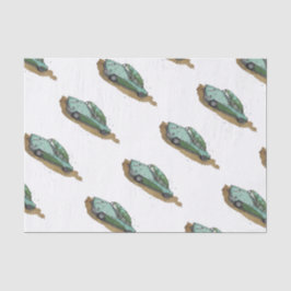 Boys birthday party with two toned sedan seidenpapier