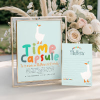 Boys Blue First Birthday Time Kapselunterschrift