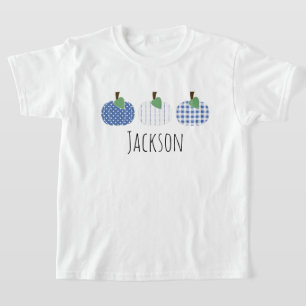 Boys Blue Pumpkin Trio T-Shirt