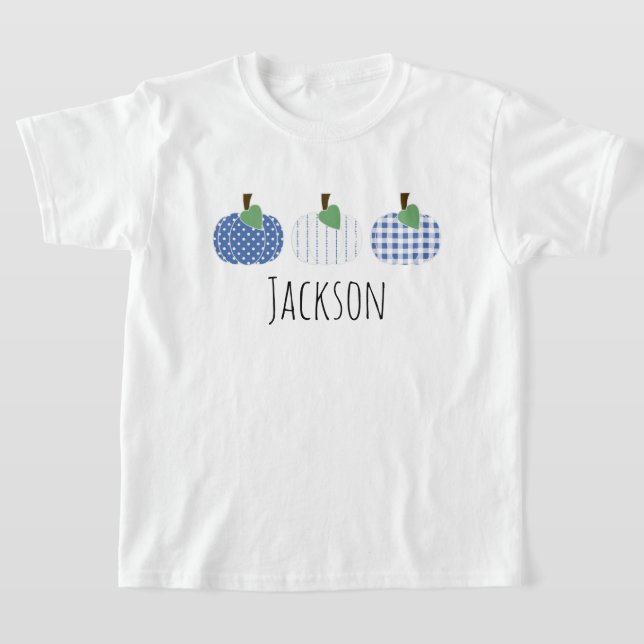 Boys Blue Pumpkin Trio T-Shirt (Ablage )