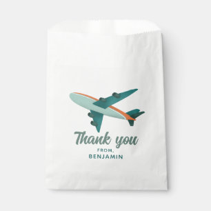 Boys Blue Reiseflugzeug Kindergeburtstag Geschenktütchen