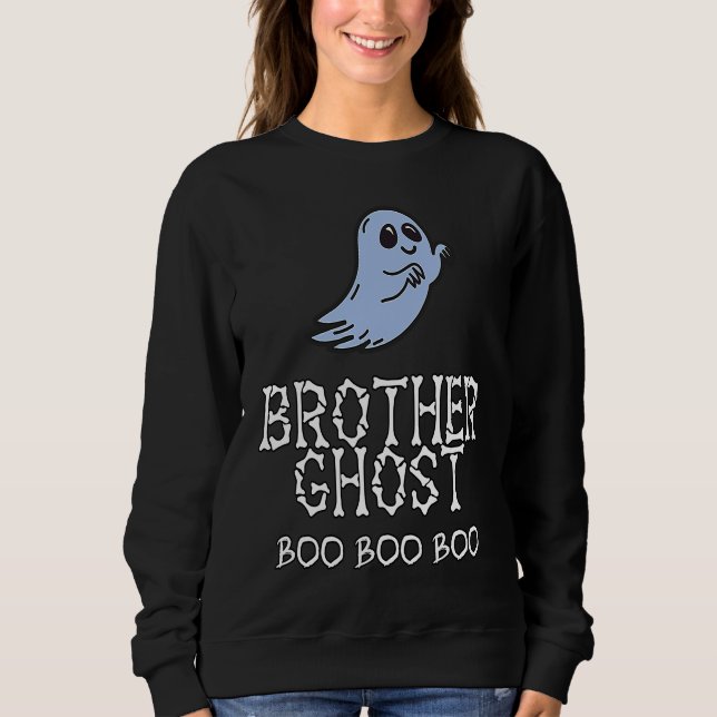 Boys Brother Ghost Halloween Costume Matching Fami Sweatshirt (Vorderseite)