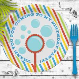 Boy's Bubble Party Geburtstag Pappteller