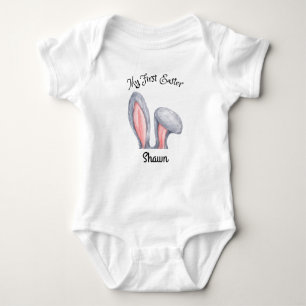 Boys Bunny Ohren mein erster Osterkarodysuit Baby Strampler