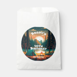 Boys Camping Adventure Birthday Party Geschenktütchen