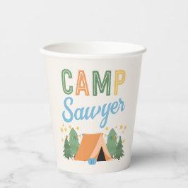 Boy's Camping Party Paper Cups Pappbecher