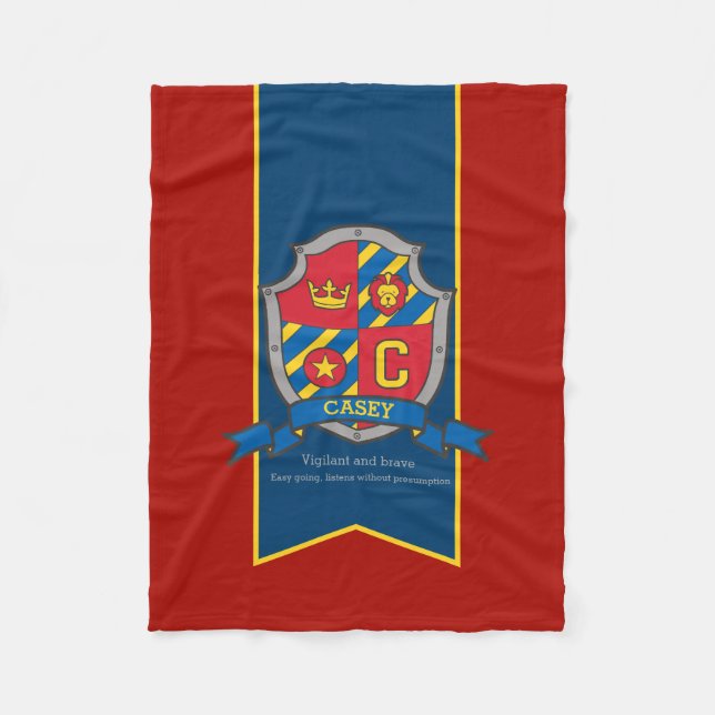 Boys Casey oder C Name bedeutet Decke (Vorderseite)