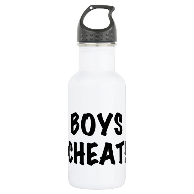 Boys Cheat Edelstahlflasche (Vorderseite)
