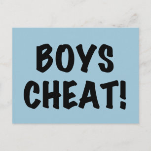 Boys Cheat Postkarte
