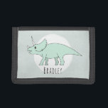 Boys Cool Doodle Triceratops Dinosaurier mit Name Trifold Geldbörse<br><div class="desc">Dieses coole Design ist Teil einer Kollektion mit niedlichen Dinosauriern für Bekleidung und Accessoires für kleine Jungen. Dieses Kinderdesign verfügt über einen handgezeichneten Triceratops Doodle Dinosaurier und kann mit dem Namen Ihres Jungen personalisiert sein. Karo in unserem Shop für andere Dinosaurier Designs!</div>