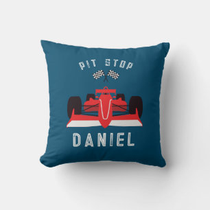 Boys Cute Red Racing Car Kissen